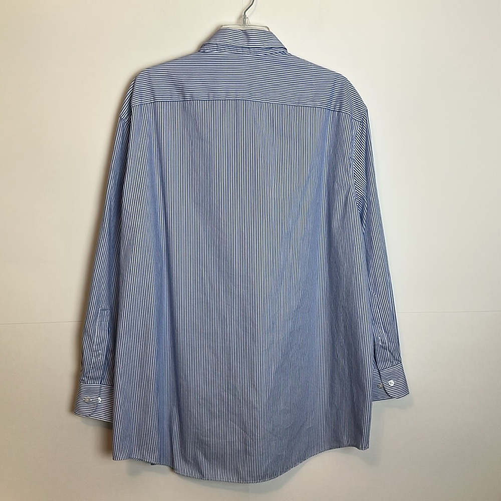 Van Heusen Blue Dress Shirt Classic Collar Long Sleeves XXL - Picture 7 of 14